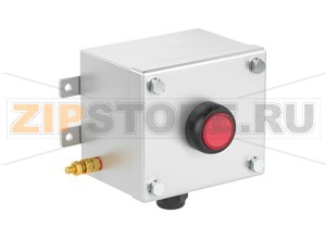 Модуль управления Control Unit Ex e, Stainless Steel, LED Indicator LCS1.LRLX.F.1 Pepperl+Fuchs Electrical specificationsOperating voltage250 V max.Operating current16 A max.Terminal capacity2.5 mm2FunctionLED indicatorColorredRated operating voltage20 ... 250 V ACMechanical specificationsHeight102 mm (A)Width116 mm (B)Depth85.5 mm (C)External dimension107 mm with operators (C1) 92.2 mm with screws (C2) 145 mm with mounting brackets (K)Fixing holes distance, height41 mm (G)Fixing holes distance, width130 mm (H)Enclosure coverfully detachableCover fixingM6 stainless steel hexagon head screwsFixing holes diameter6.1 mm (J)Degree of protectionIP66Cable entryNumber of cable entries1x M25 in face B fitted with polyamide Ex e cable glandDefined entry areaface BMaterialEnclosure1.5 mm 316L, (1.4404) stainless steelFinishelectropolishedSealone piece closed cell neopreneMass1.5 kgMountingmouting brackets with 6.1 mm screw holesGroundingM6 internal/external brass grounding boltAmbient conditionsAmbient temperature-40 ... 55 °C (-40 ... 131 °F) @ T4 -40 ... 40 °C (-40 ... 104 °F) @ T6 Data for application in connection with hazardous areasEU-Type Examination CertificateCML 16 ATEX 3009 XMarking II 2 GD Ex db eb mb IIC T* Gb Ex tb IIIC T** °C Db T6/T80 °C @ Ta +40 °C T4/T130 °C @ Ta +55 °CInternational approvalsIECEx approvalIECEx CML 16.0008XEAC approvalTC RU C-DE.GB06.B.00567ConformityDegree of protectionEN 60529General informationSupplementary informationEC-Type Examination Certificate, Statement of Conformity, Declaration of Conformity, Attestation of Conformity and instructions have to be observed where applicable. For information see www.pepperl-fuchs.com.AccessoriesOptional accessoriesEngraved traffolyte tag labelEngraved AISI 316L stainless steel tag labelColor in-fill stainless steel tag label