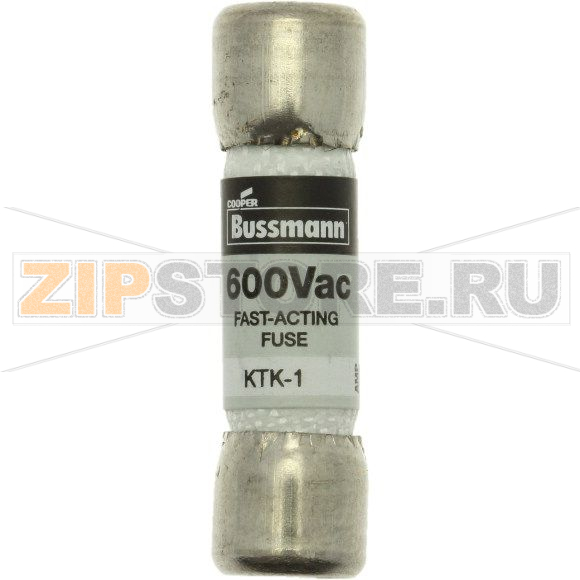 Предохранитель, 1 A, AC 600 В, 100 кА, 10x38 мм, UL, CSA, быстродействующий Eaton LIMITRON FAST A 