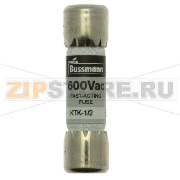 Предохранитель, 1 A, AC 600 В, 100 кА, 10x38 мм, UL, CSA, быстродействующий Eaton LIMITRON FAST A 