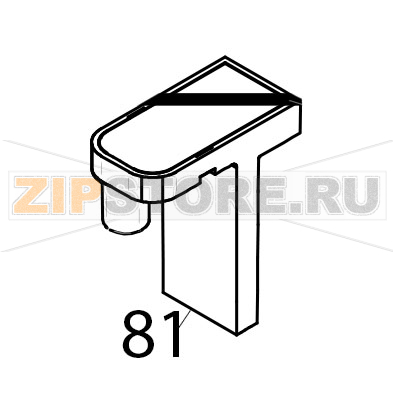 Higher support door hinge (plastic) Piron P920RXS Higher support door hinge (plastic) Piron P920RXSЗапчасть на деталировке под номером: 81