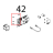 Supporto per scheda 24POT98 Unox XVC 515G