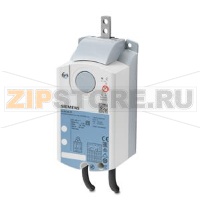 GLB336.2E - Привод заслонки 3-точечное регулирование, 230 В, линейный привод 250 Н, 150 с, 2 переключателя Siemens GLB336.2E