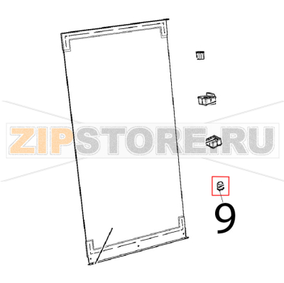 Boccola scanalata perno porta Unox XVC 1005EP Boccola scanalata perno porta Unox XVC 1005EPЗапчасть на деталировке под номером: 9