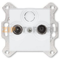 Розетка проходная TV-R, 7 дБ, белая ABB 2CHH083607A6003