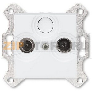 Розетка проходная TV-R, 7 дБ, белая ABB 2CHH083607A6003 