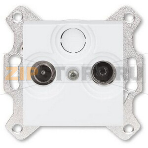 Розетка проходная TV-R, 7 дБ, белая ABB 2CHH083607A6003 