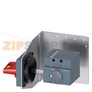 side wall mounted rot. operator emergency-off IEC IP65 with mounting bracket accessory for: 3VA5 125 Siemens 3VA9137-0PK55 