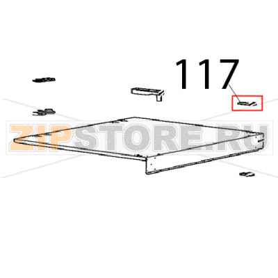 Piastrina coprifori Unox XVC 1005EP Piastrina coprifori Unox XVC 1005EPЗапчасть на деталировке под номером: 117