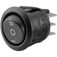 Переключатель клавишный 250 В/AC, 10 А, 2 x вкл/выкл/вкл TRU Components TC-R13-244D-02
