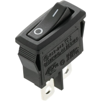 Переключатель клавишный 250 В/AC, 4 А, 1 x выкл/вкл TRU Components TC-R13-243F-02