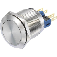 Кнопка 250 В/AC, 3 А, 1 x вкл/вкл, с фиксацией, IP65, 1 шт TRU Components GQ22-11Z/S