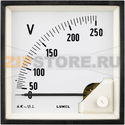Вольтметр стрелочный 0-400 В, 96x96 мм Lumel EA19 400V 