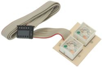 2 PUSH-BUTTONS BOARD WITH INDICATOR LIGH