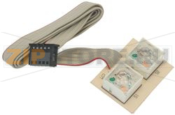 2 PUSH-BUTTONS BOARD WITH INDICATOR LIGH 