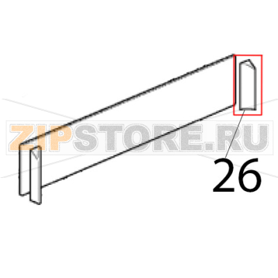 Rechter eckenschutz Scotsman EC 126 AS Rechter eckenschutz Scotsman EC 126 ASЗапчасть на деталировке под номером: 26