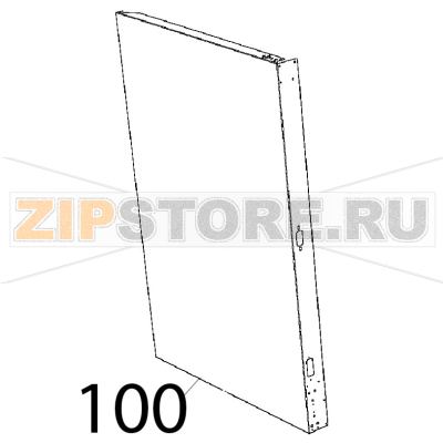 External left panel chef-bakerlux 89 Unox XB 895 External left panel chef-bakerlux 89 Unox XB 895Запчасть на деталировке под номером: 100