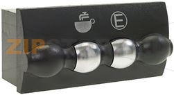 КНОПОЧНАЯ ПАНЕЛЬ 2 ВЫКЛЮЧАТЕЛЯ ЧЕРНАЯ 