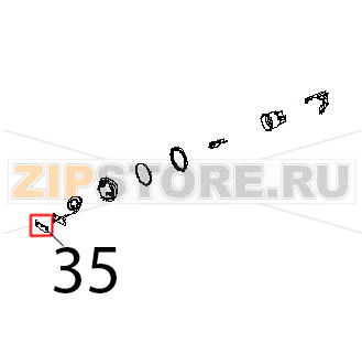 Guarnizione sonda di temperatura NTC Unox XBC 804 Guarnizione sonda di temperatura NTC Unox XBC 804Запчасть на деталировке под номером: 35
