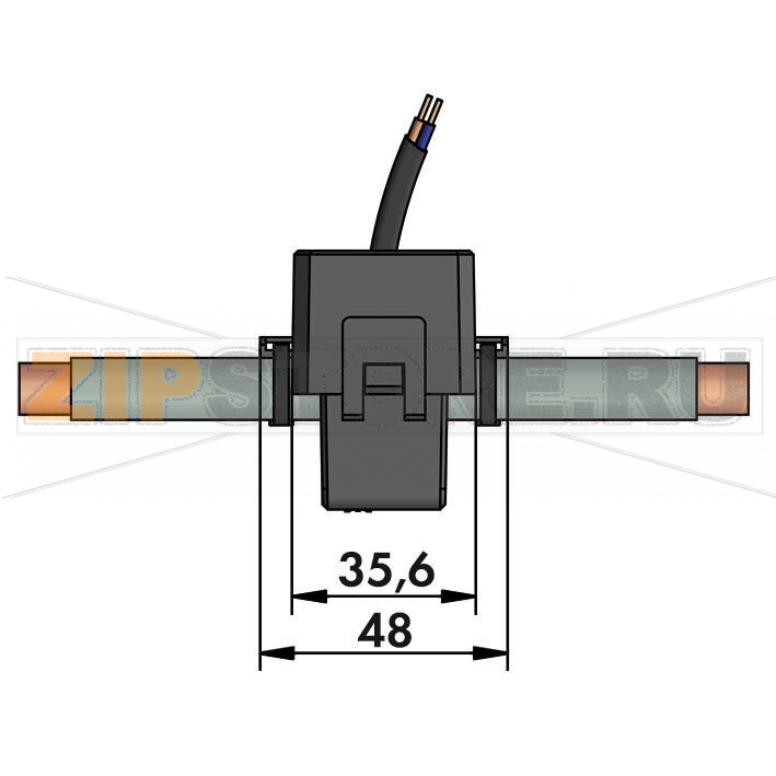 Split-core current transformer; Primary rated current: 150 A; Secondary rated current: 1 A; Rated power: 0.2 VA; Accuracy class: 3 Wago 855-3001/150-003 