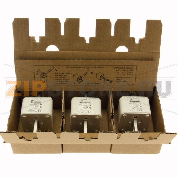 Предохранитель, 900 A, AC 690 В, 200 кА, 2, 61x61x108 мм, aR, DIN, IEC Eaton FUSE 900A 690V 2/8 
