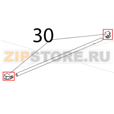 Terminale maniglia L.M. Unox XF 188 Terminale maniglia L.M. Unox XF 188Запчасть на деталировке под номером: 30