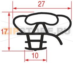 SNAP-IN GASKET WHIRLPOOL 481946818202 