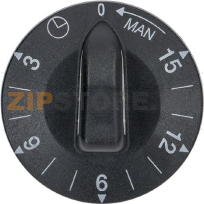 KNOB BLACK ø 50 mm 3-6-9-12-15 MINUTES 