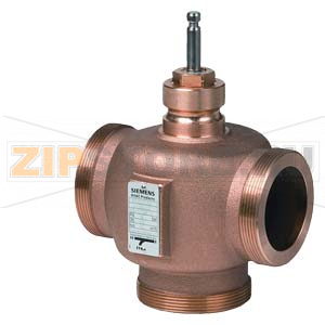 VXG41.4001 - 3-ходовые седельные клапаны, внешняя резьба, PN16, DN40, kvs 25, плотный байпасс Siemens VXG41.4001 