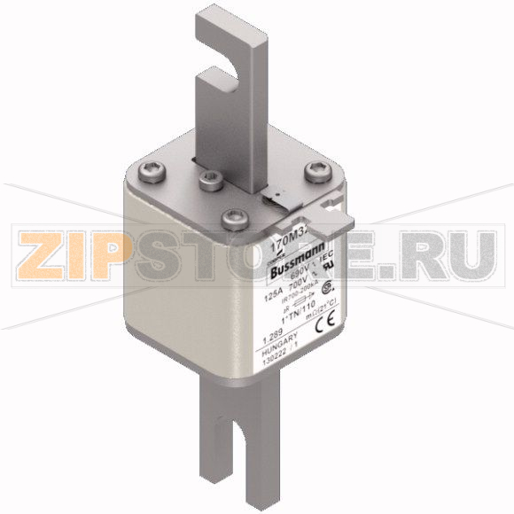 Предохранитель, 125 A, AC 690 В, 200 кА, DIN 1, 45x58x134 мм, aR, DIN, IEC 80 мм Eaton FUSE 125 
