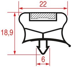 GUARNIZIONE AD INCASTRO 740x658 mm 