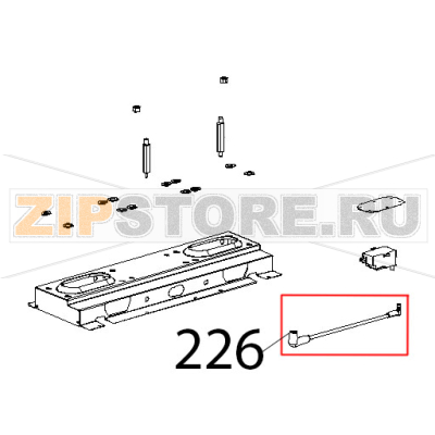 Cavo rame HV ponte accensione Unox XBC 815G Cavo rame HV ponte accensione Unox XBC 815GЗапчасть на деталировке под номером: 226
