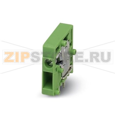 Клеммы для печатного монтажа Phoenix Contact FRONT 2,5-H/SA 5 Номинальный ток: 24 А, Номинальное напряжение: 400 В, Размер шага: 5 мм, Полюсов: 1, Тип подключения: Винтовые зажимы, Монтаж: пайка, Направление подключения, проводник / печатная плата: 0 °, Цвет: зеленый, Возможна установка в ряд модулей с различным количеством полюсов (контактов)!.Минимальный заказ: 50 шт.Упаковка: 50 шт.