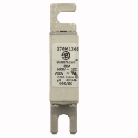 Предохранитель, 80 A, AC 690 В, 200 кА, DIN 000, 21x40x100 мм, aR, DIN, IEC Eaton FUSE 80A 690V