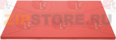 КРАСНАЯ РАЗДЕЛОЧНАЯ ДОСКА GN 2/1 650X530XH20 ММ 