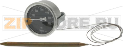 ЧЕРНЫЙ ТЕРМОМЕТР Ø 65 ММ 0°-600°C 