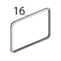 Guarnizione porta profilo 248 linemiss-XCH030 Unox XF 130