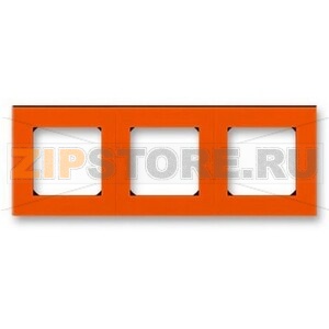 Рамка трехместная, оранжевый/дымчатый чёрный ABB 2CHH015030A6066 