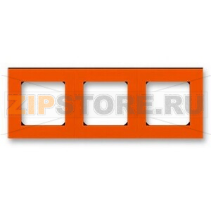 Рамка трехместная, оранжевый/дымчатый чёрный ABB 2CHH015030A6066 