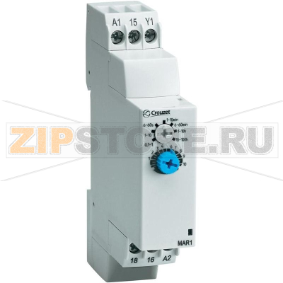 Реле задержки времени 1 с-100 ч, 1 шт Crouzet MAS5 