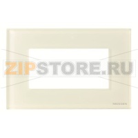 Рамка на 4 модуля, стекло белое ABB 2CLA247400N3001