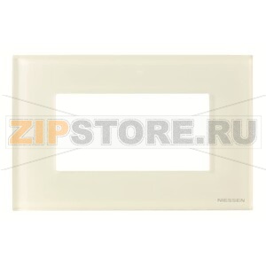 Рамка на 4 модуля, стекло белое ABB 2CLA247400N3001 