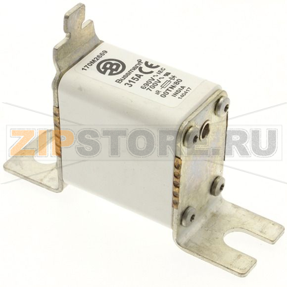 Предохранитель, 315 A, AC 690 В, 200 кА, DIN 00, aR, DIN, IEC Eaton FUSE 315A 690V 00TN/80 AR UR 
