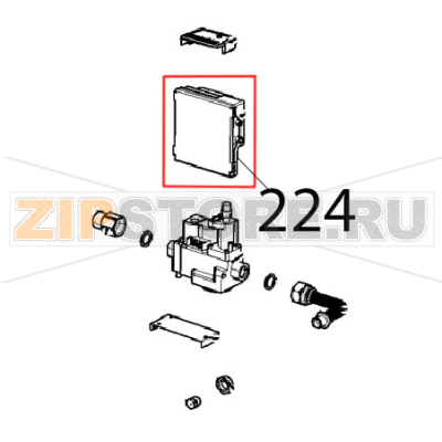 Controllo fiamma HLL 220-240 V, 5 S Unox XBC 615EG Controllo fiamma HLL 220-240 V, 5 S Unox XBC 615EGЗапчасть на деталировке под номером: 224