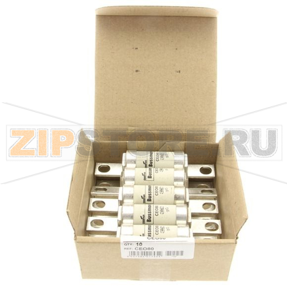 Предохранитель, 80 A, AC 500 В, 80 кА, BS88/A4, 25x110 мм, gL/gG, BS Eaton 80AMP 500V AC BS88 gG 