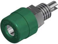 Разъем лабораторный 4 мм, 32 A, 30 В, зеленый Hirschmann BIL 20 GRUN / GREEN