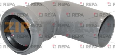 EXHAUST SLEEVE 90° WITH GASKET HT 