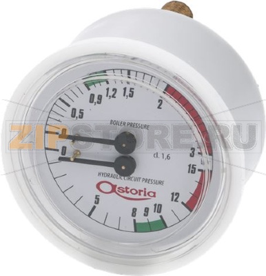 MANOMETRO CALDAIA-POMPA ø 63 mm 