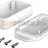 Корпус со стенными петлями, 70.9x42.9x22 мм, IP40 (IP65) Bopla BL 704020 WL2-9003 - Корпус со стенными петлями, 70.9x42.9x22 мм, IP40 (IP65) Bopla BL 704020 WL2-9003