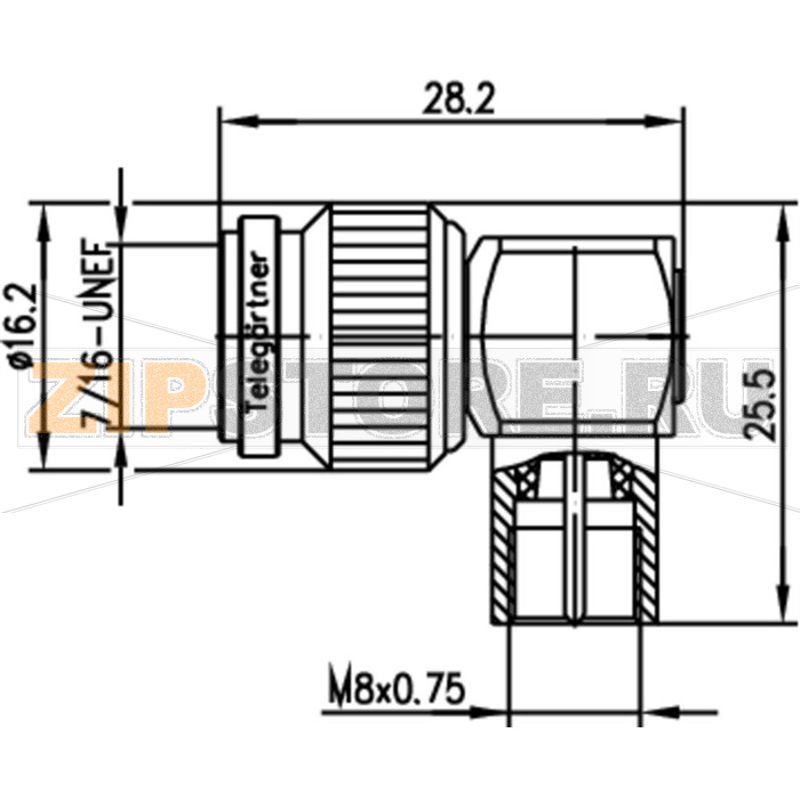 Разъем коаксиальный, штекер TNC, штекер FME, 1 шт Telegärtner J01019A0012 
