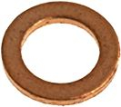 FLAT GASKET COPPER ø 10x6x1 mm-10 pcs